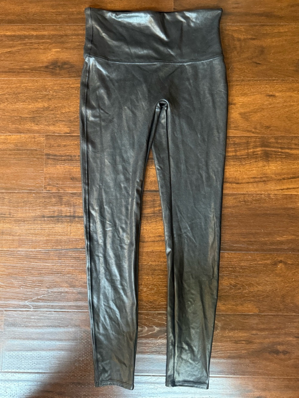 SPANX Faux Leather Leggings size large